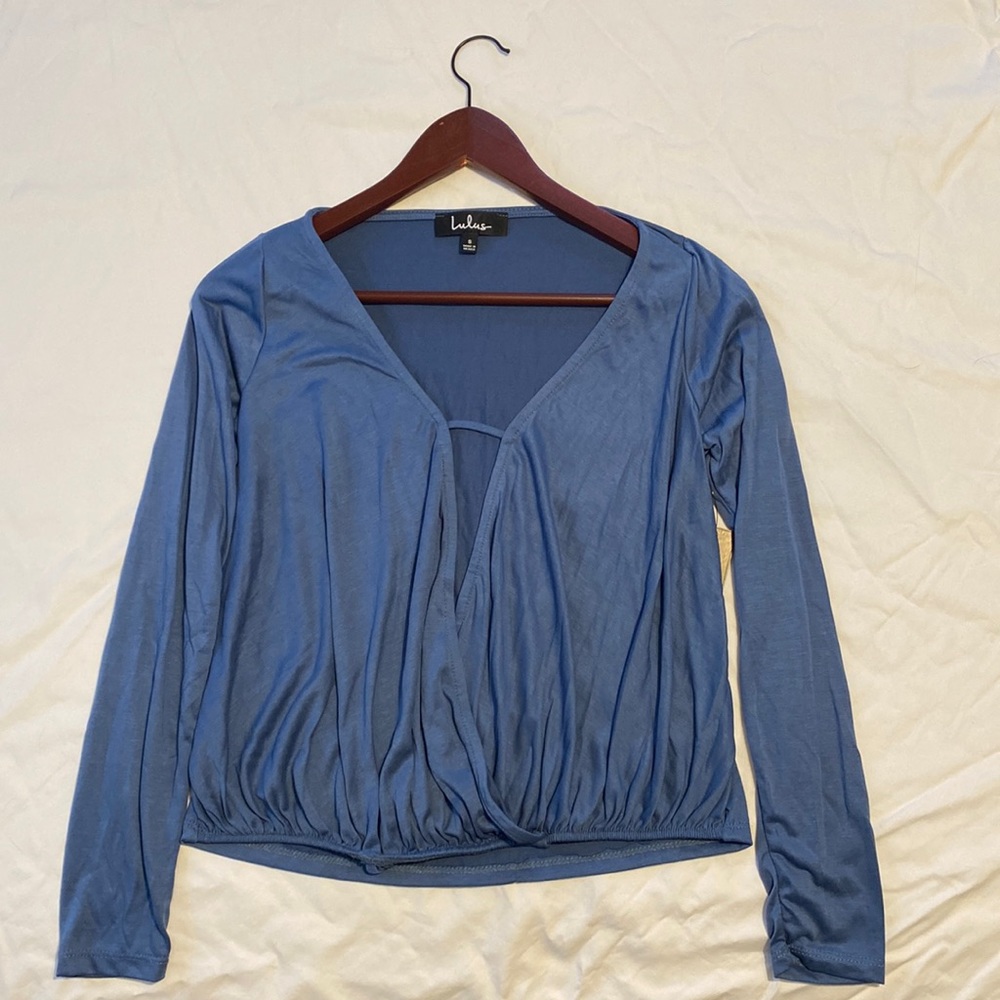 Lulus blue long sleeve
